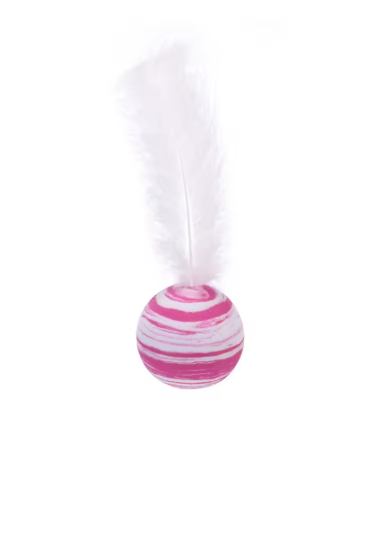 Cat Toy Feather Ball