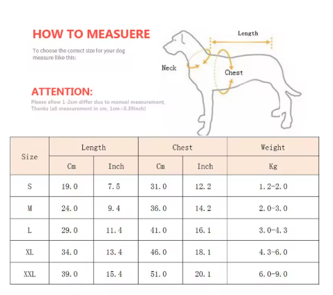 Coat for Dogs